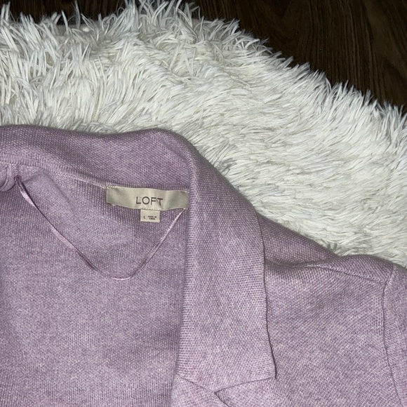 LOFT Lilac Open-Front Cardigan 💜 - Picture 7 of 9